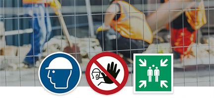 Skilt for byggeplasser